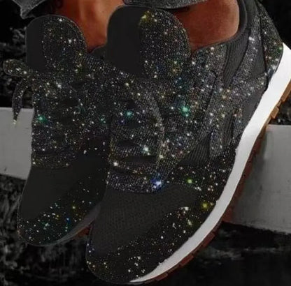 Wiam-Rosa | Zapatos Informales Brillantes – Estilo Diario y Toque Brillante 