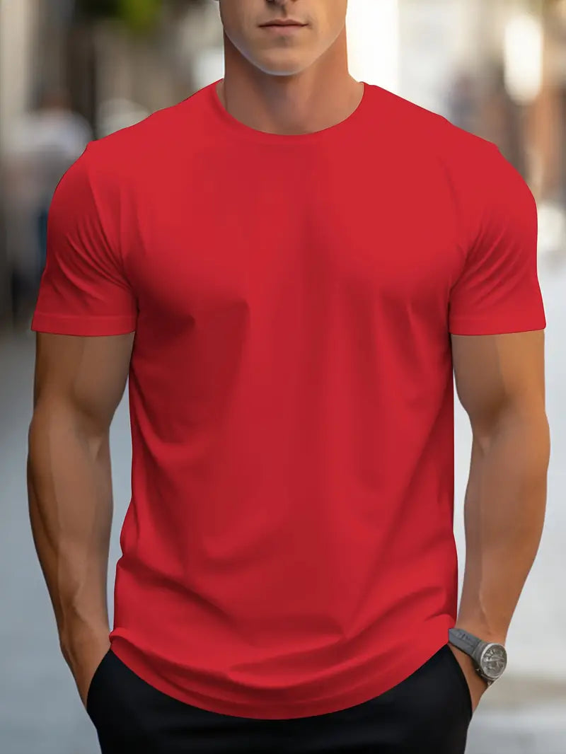 Ewen | T-shirt s priliehavým strihom, okrúhly výstrih, krátke rukávy 