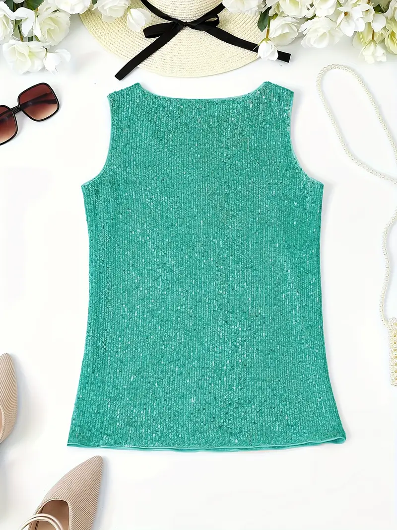 Milena | Top Sleeveless with Sequins 