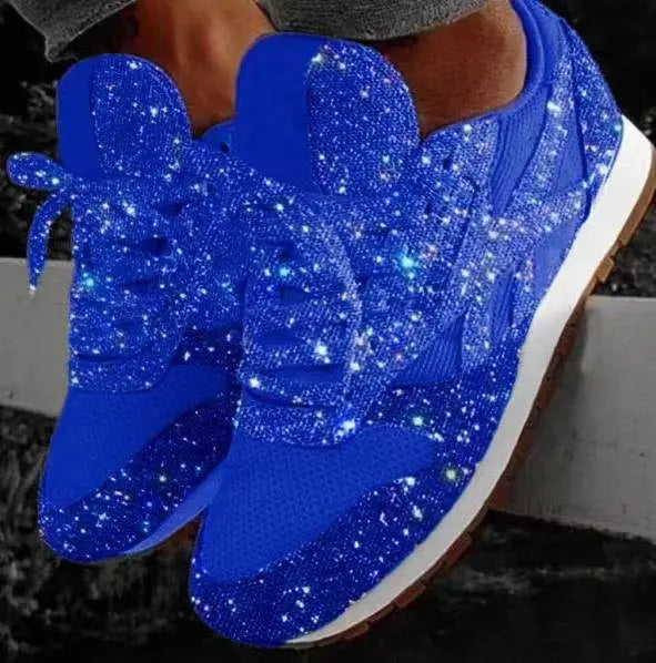 Wiam-Rosa | Zapatos Informales Brillantes – Estilo Diario y Toque Brillante 