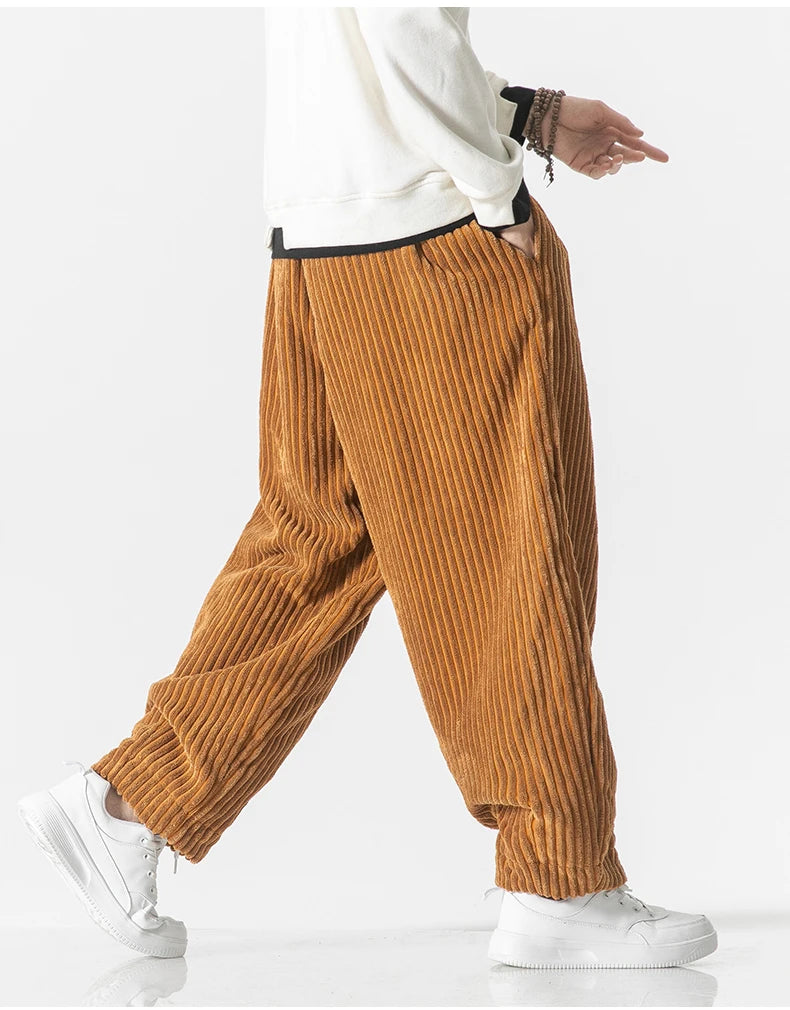 Théo | Japanse broek van ribstof 