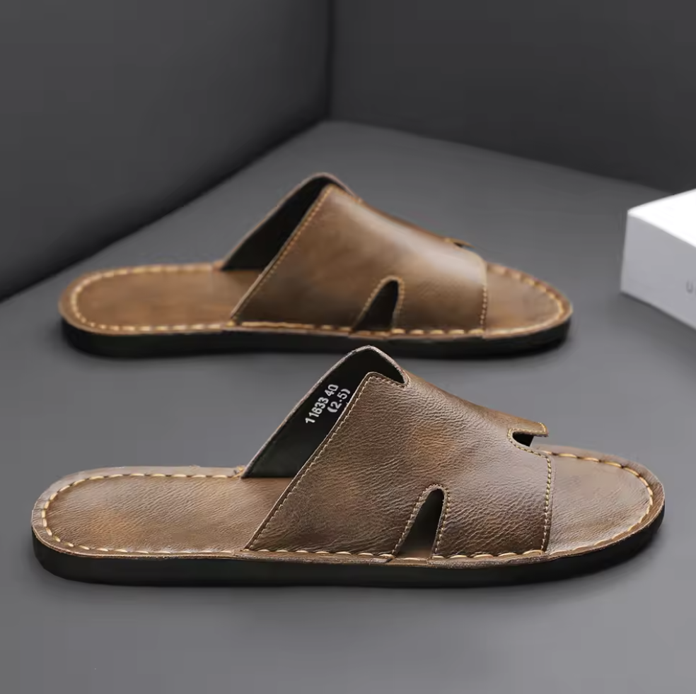 Lucas|Leder Sandalen Komfort für sicheres leichtes Gehen 