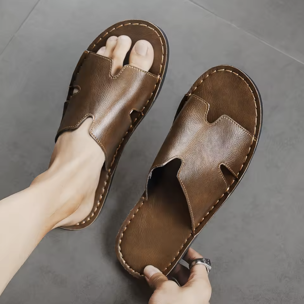 Lucas|Leder Sandalen Komfort für sicheres leichtes Gehen 